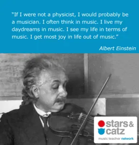 Albert Einstein Music Quote