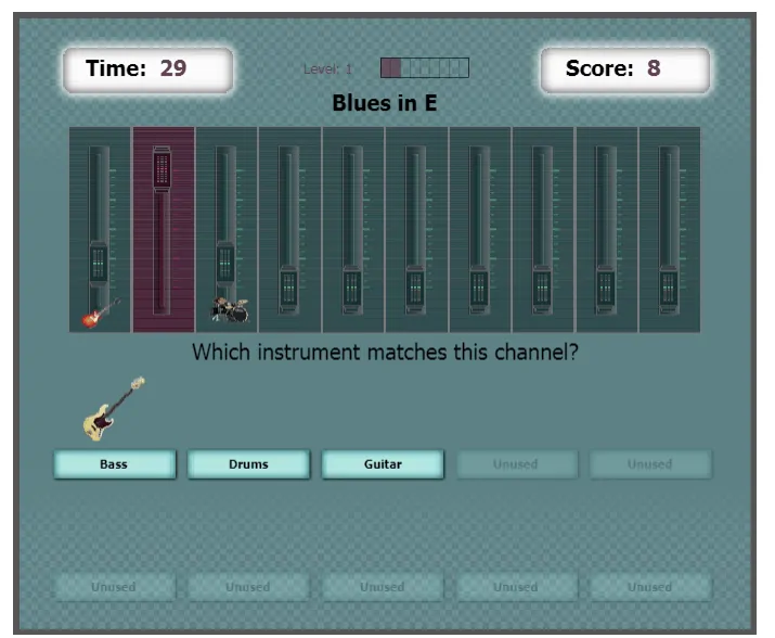 Channel Scramble music education game