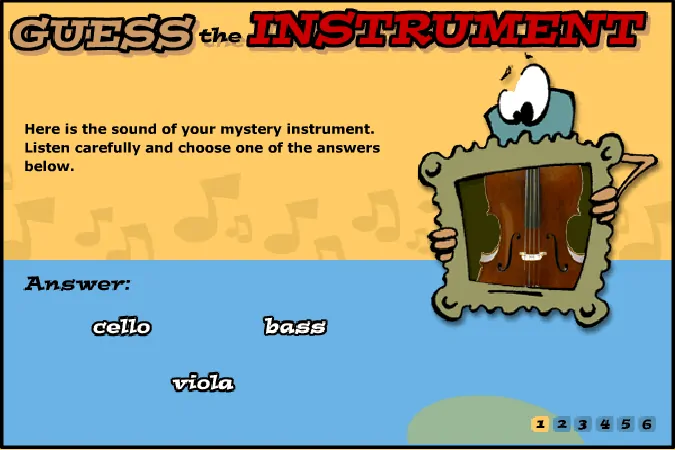 Guess The Instrument music game online