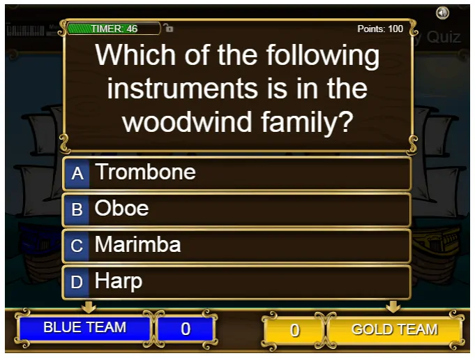 Instrument Family Quiz music game online