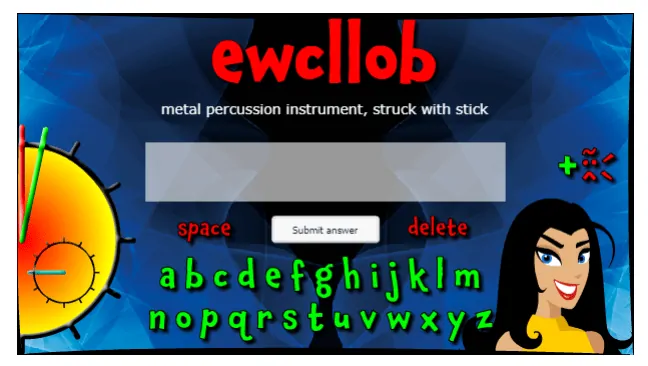 Instrument Scramble music game online