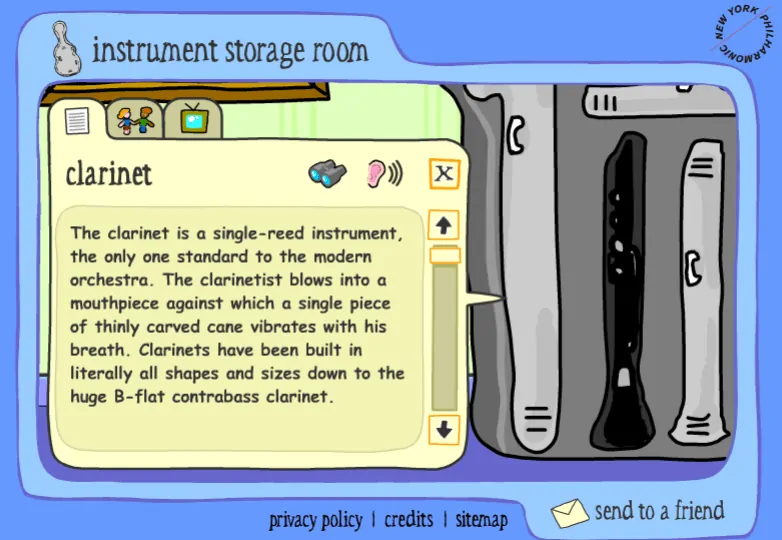 Instrument Storage Room music game online