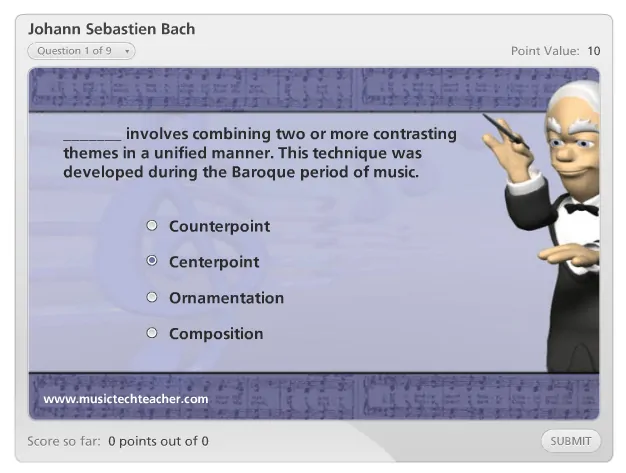 Johann Sebastien Bach music game online