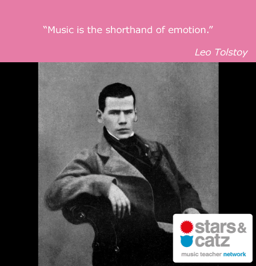 Leo Tolstoy Music Quote Image