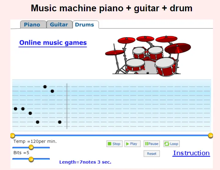 music machine online game