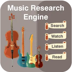 Music research engine banner