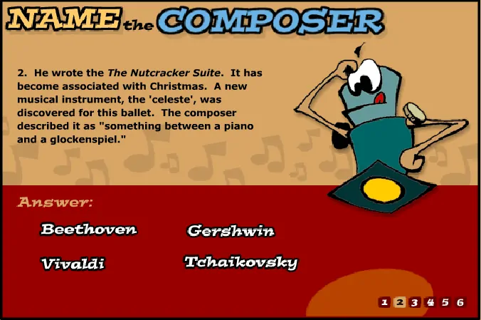 Name The Composer music game online