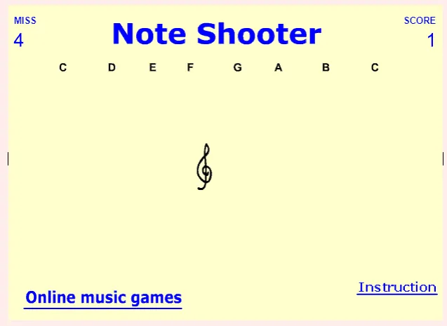 Note Shooter music game online