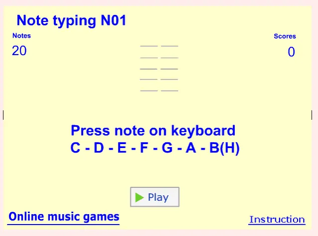 Online Piano Game music game online