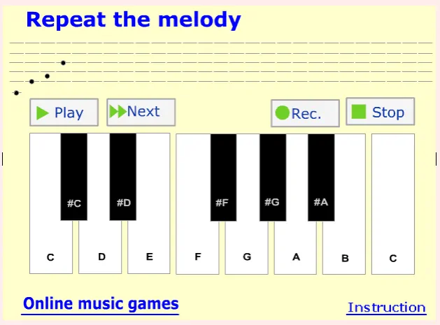 Repeat The Melody music game online