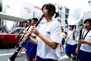 clarinets in a marching band