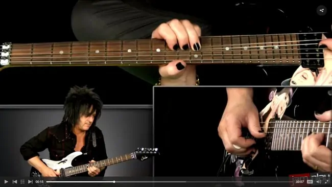Screenshot of a JamPlay guitar lesson