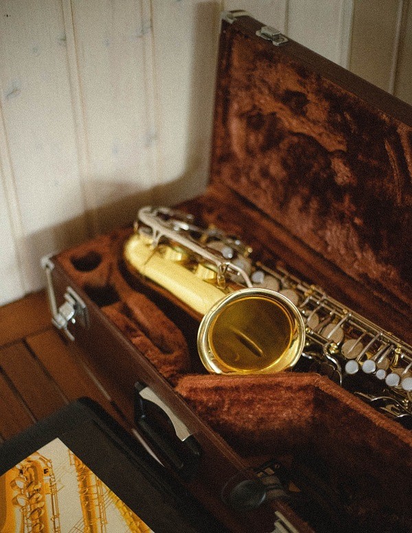 sax in hard case