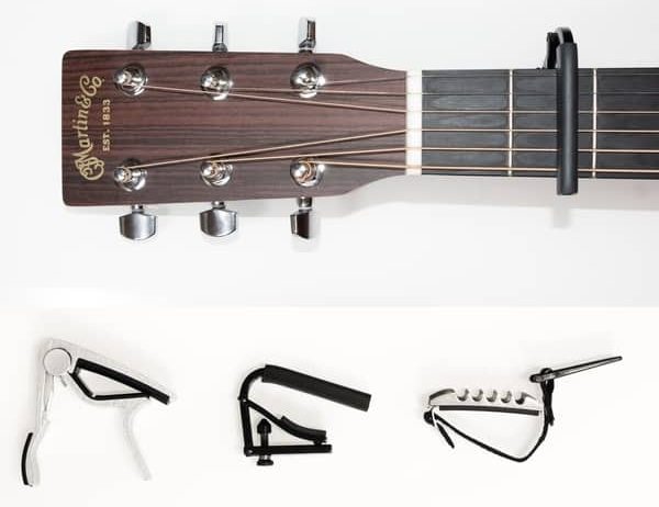 capo on guitar and the three types of capo
